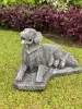  Product image 1 of the product “Cooper - Golden Retriver, lying on base  65cm L | cast stone ”